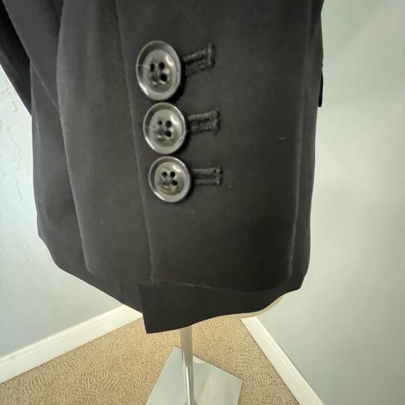 Banana Republic Women’s Black Wool Blend One-Button Blazer – Size 4 - Picture 3 of 14
